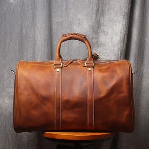 Genuine Leather Travel <b>Bag</b> Wholesale High Quality Overnight Leather Duffle <b>Bag</b> Customizable Design Large Capacity <b>Weekender</b> <b>Bag</b> - Product Image 1