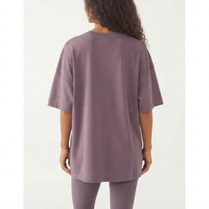 Camisetas de Algodón para Mujer al por Mayor con Logotipo Personalizado, Camisetas Unisex Extra Grandes para Mujer, Camisetas Lisas para Chicas - Product Image 5