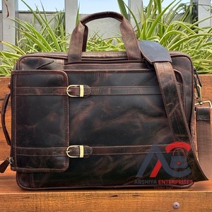 Full Grain Leather Business Laptop Office Handbags <b>for</b> Women & <b>Men</b> Genuine Leather <b>Work</b> Vintage Handmade Crossbody Messenger <b>Bag</b> - Product Image 1