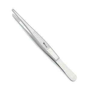 Pinzas de Acero Inoxidable Alemanas de Alta Calidad con Pasador de Alineación de 6.5 Pulgadas (16.5 cm), Herramientas Quirúrgicas Veterinarias Rectas y Dentadas - Product Image 2