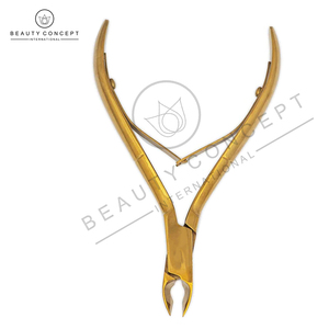 Cortaúñas Profesional de Metal Dorado de Alta Calidad, Duradero, con Abertura de Mandíbula Ancha, Impresión de Logotipo Personalizado, Concepto de Belleza - Product Image 5