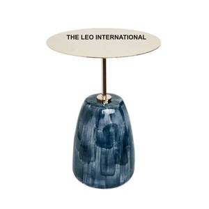 Decorative Arrow Design Metal <b>Stand</b> Table Furniture Luxury Aluminum Side Table Round Top Handmade Casted - Product Image 6