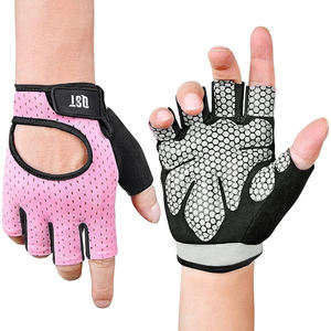 Gants d'haltérophilie demi-doigts personnalisés unisexes avec coussinets en gel Service OEM en cuir pour l'entraînement en salle de sport et le fitness - Product Image 1