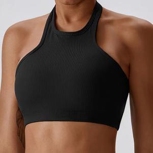 Soutien-gorge de sport sans manches pour femme, haute intensité, antichoc, pour yoga, course à pied et fitness, vente en gros personnalisée - Product Image 1