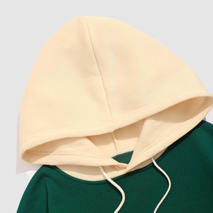 เสื้อกันหนาวมีฮู้ดแบบสวมหัวมีฮู้ดผ้าคอตตอนผสมความหนาแบบใหม่ - Product Image 3