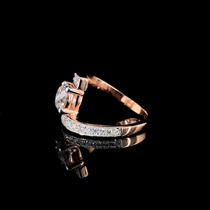 Bague pour femme en diamant de laboratoire de qualité supérieure 1,00 ct, or jaune 18 carats, bijoux de luxe certifiés IGI, bijoux de mariage et de fiançailles Privaa Jewels - Product Image 2