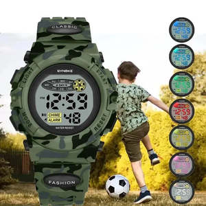 Antique Fashionable Classic Child's Camouflage Watch Analog Display Resin Plastic Water- Alarm-Resistant 30M Simple <b>Calendar</b> - Product Image 2