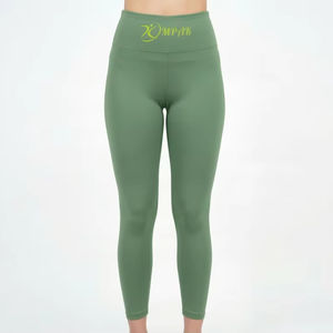 Leggings Deportivos de Cintura Alta para Mujer, Color Matcha Latte, Personalizados OEM, Pantalones de Yoga de Compresión, Ropa Deportiva - Product Image 1