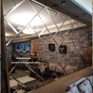 Paneles de pared de espejo decorativos de lujo para diseño de interiores y proyectos hoteleros EAU KSA Qatar Bahrein Kuwait Omán China EE. UU. Exportación - Product Image 3