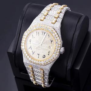 Relojes Mecánicos Artesanales con Esfera de Cristal Estilo Hip Hop, con Diamantes de Moissanita VVS1 de 32 Ct Certificados por EGL, Refinados y con Cristales, Ideales para Regalo - Product Image 3