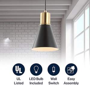 SIMIG Amérique Cuisine Moderne Géométrique Petit Noir Or Cône Plafonniers Lustres et Lampes Suspendues pour Cuisine Chambre - Product Image 5