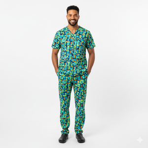 Tenues de travail durables pour hommes, tissu léger, coupe confortable, idéal pour les professionnels de la santé en milieu hospitalier, clinique, opérations quotidiennes - Product Image 6