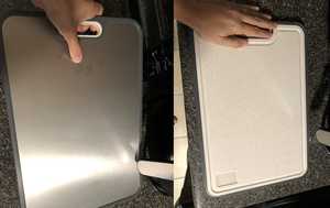 Tabla de cortar de acero inoxidable Tabla de preparación de cocina personalizada-Ligero Durable Apto para lavavajillas 4mm de espesor - Product Image 3