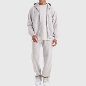 ชุดวอร์มขาบานสำหรับผู้ชายชุดวอร์มปักลาย500ขากระชับแบบรูดซิปสามารถซักได้ตามต้องการ - Product Image 1