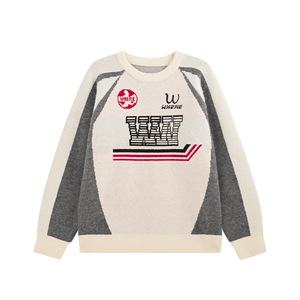 Pull en maille jacquard color block Streetlab pour homme, col rond, automne-hiver, avec logo personnalisé - Product Image 2