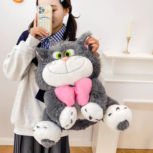 Peluche de Gato <span class=keywords><strong>Lucifer</strong></span> con Corbata de Moño - Adorable Muñeco de Peluche de <span class=keywords><strong>Diablo</strong></span>, Gatitos Enojados, Regalos al por Mayor, Muñeco para Máquina de Garras - Product Image 3