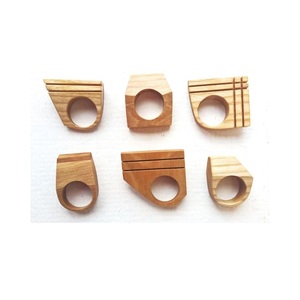 Premium natural wood napkin <b>rings</b> ideal <b>for</b> rustic farmhouse modern minimalistic table settings parties and celebrations - Product Image 6