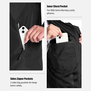 Chándal de lluvia de último diseño impermeable de secado rápido con logotipo personalizado de talla grande, chándal de lluvia transpirable para hombre hecho en Pakistán - Product Image 4
