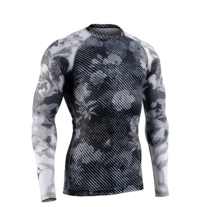 Camiseta estampada de manga corta holgada de algodón 100% para hombre, de artes marciales, transpirable, transpirable, de secado rápido, para BJJ MMA - Product Image 2