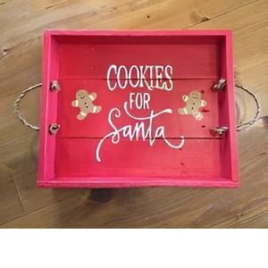 Bandeja DE SERVICIO DE Metal de madera de alta calidad para fiesta de Navidad, decoración navideña ecológica, novedad de 2025 - Product Image 2