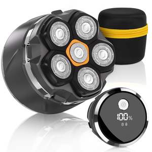 Afeitadora Eléctrica para Hombre, Impermeable, Rotativa, para Uso en Seco y Húmedo, con Pantalla y Bloqueo de Viaje, para Afeitar la Cara y el Cuerpo, IPX7 - Product Image 3