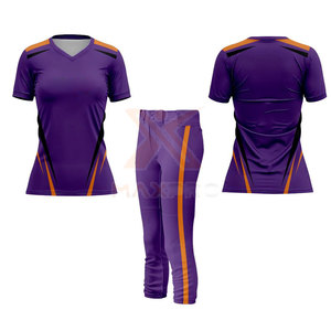 Uniforme de softball pour femmes adultes fabriqué en usine avec impression de logo personnalisé, vêtements d'équipe respirants - Service OEM - Product Image 3