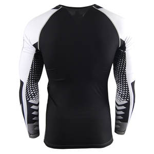 Personnalisez votre propre logo Rash Guard à manches longues sublimé Rash Guard MMA Rash Guard BJJ Rash Guard Compression Shirt MMA Rashguard pour hommes - Product Image 2