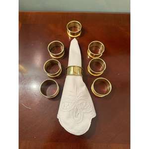 Elegantes servilleteros de latón hechos a mano con acabado pulido para una estética de comedor lujosa y atemporal - Product Image 3