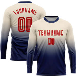 Maillot de football personnalisé pour l'équipe de club, matériau léger imprimé par sublimation avec uniforme de joueur évacuant l'humidité - Product Image 4