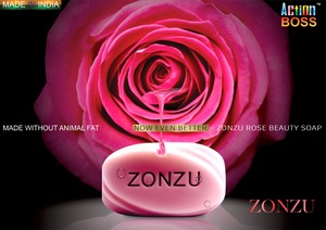Soothing ZONZU ROSE Floral Scented Eco-Friendly <b>Simple</b> Bath <b>Soap</b> <b>Bar</b> with Gentle Touch for Relaxing Showers & Daily Cleanse - Product Image 3