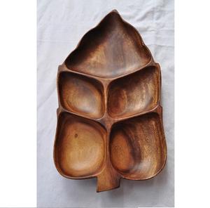 Bandeja de juntas de madera de alta calidad única forma personalizada mesa superior Servidor de alimentos mesa superior utensilios de cocina - Product Image 2