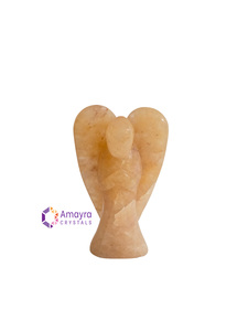 Sculpture d'ange en aventurine jaune, disponible en gros, qualité supérieure, agate, en ligne chez Amayra Crystal Export India - Product Image 2