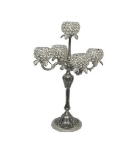 Silver & Gold Diamond Crystal Wedding Table Crystal <b>Tealight</b> <b>Candle</b> Holder Decoration Luxury Home Decor Tea Light Votive - Product Image 6