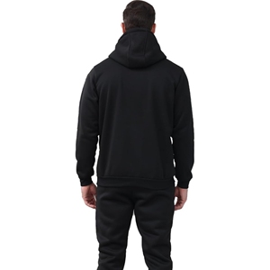 Conjunto de chándal deportivo informal de 2 piezas de alta calidad para hombre, de manga larga Sudadera con capucha, tejido transpirable de invierno - Product Image 3