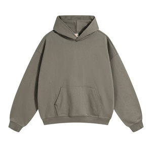 Sweat-shirt à capuche personnalisé de haute qualité, écologique, 500 GSM, 100% coton molletonné, épais, pull lourd, surdimensionné pour homme - Product Image 6