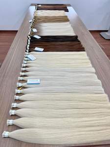 Extensiones de cabello humano liso natural de onda profunda suelta de Color claro de lujo de la mejor calidad 613 vendedores al por mayor a granel - Product Image 4