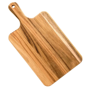 Planche à découper en bois personnalisée d'usine Planche à découper en bois d'acacia pour légumes avec poignée par crescent crafts - Product Image 3