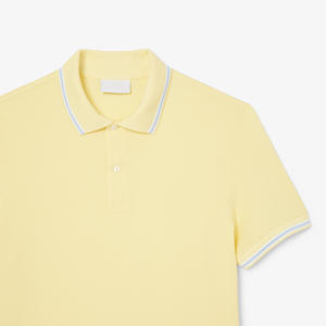 เสื้อโปโลแขนสั้นสำหรับผู้ชายเสื้อคอปกแบบถักโลโก้ส่วนตัว - Product Image 5