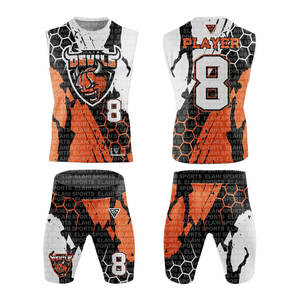 Tenues de football américain pour adultes 7v7 2026 personnalisables sans manches respirantes antibactériennes en taille plus, kit complet - Product Image 2