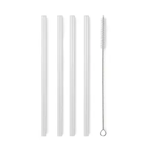 Eco-Friendly <b>Reusable</b> Glass <b>Straws</b> Set Green Gadgets for Drinking - Product Image 3