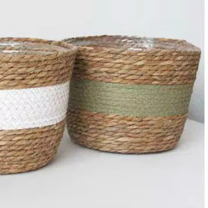 Cesta decorativa de juncia para manualidades naturales, muchos diseños, productos de hoja de plátano para uso agrícola - Product Image 1