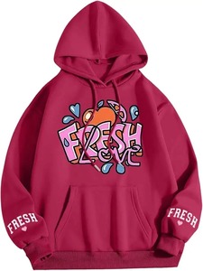 Pull à Capuche Confortable et Doux Broderie Classique de Dessin Animé 3D pour l'Hiver avec Logo Personnalisé à la Mode - Product Image 2