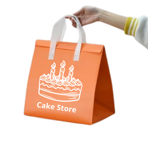 Sacs de livraison alimentaire en tissu non tissé recyclable CENPLAS NW-F avec logo personnalisé imprimé - Product Image 2