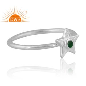 แหวนเงินแท้ 925 ลายเคลือบเงา สำหรับผู้หญิง เครื่องประดับสั่งทำ ของขวัญสำหรับเธอ ผู้ผลิตเครื่องประดับสั่งทำ - Product Image 4