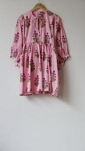 เดรสมิดิลำลองสไตล์โบฮีเมียนสำหรับผู้หญิงใส่ในฤดูร้อนเดรสมินิพิมพ์ลายดอกไม้ทำจากผ้าฝ้ายสไตล์โบฮีเมียนสำหรับใส่ - Product Image 6