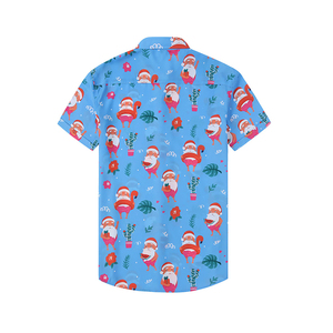 Fait sur mesure en gros été hommes chemise de plage impression hommes deux pièces chemise et short ensembles chemise et court - Product Image 2