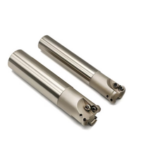 Porte-fraise à queue EMRW6R 2T 3T pour usinage CNC, queue de fraisage anti-vibration, insert RPMT1204, acier 42CrMo