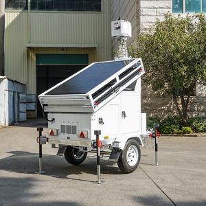 Système de surveillance CCTV de qualité supérieure avec remorque solaire à caméra mobile double face 5*450W, étanche IP66 et générateur de sauvegarde cloud - Product Image 4