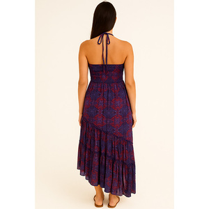 Vestido Maxi Halter estampado informal para mujer - Product Image 2