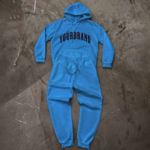 Survêtement à capuche pour homme sur mesure, 100% coton, imprimé, effet délavé au soleil, effet pulvérisé, sweat-shirt vintage, broderie appliquée, pantalon de survêtement - Product Image 5